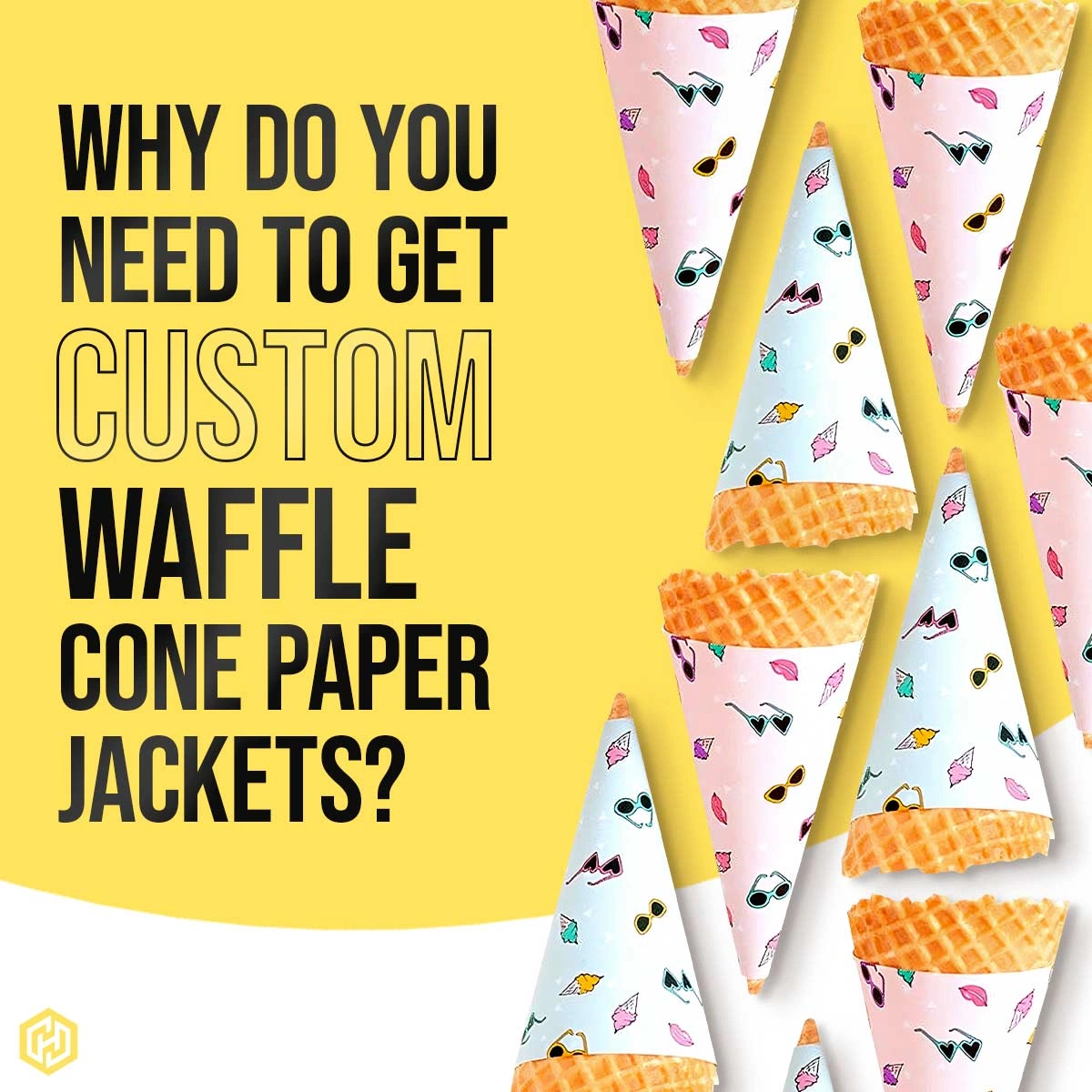 Why Do You Need To Get Custom Waffle Cone Paper Jackets?